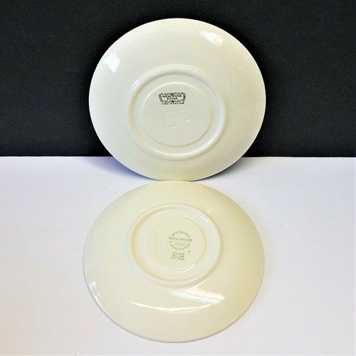Set/16 Wedgwood Edme 5-1/8" Antique White Demitasse Saucers England Queensware - Picture 4 of 5