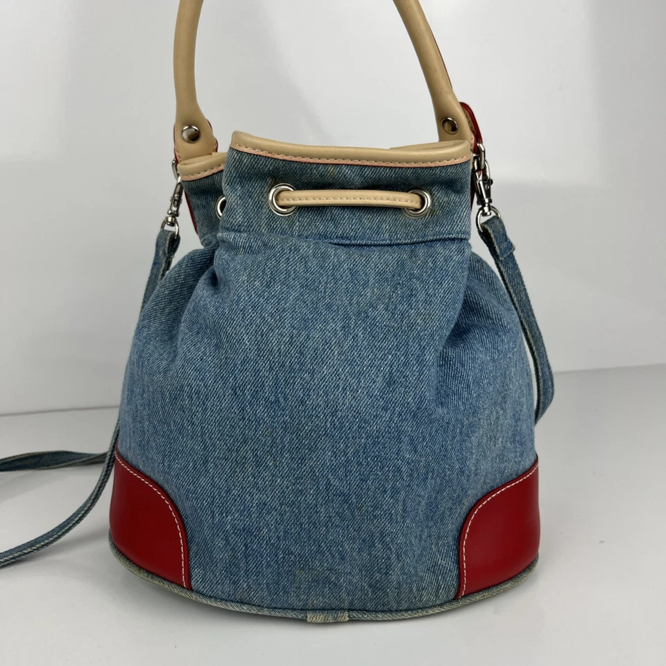 Vintage Y2K Tommy Hilfiger Bucket Bag Purse MCML XXXV - Image 4 of 4