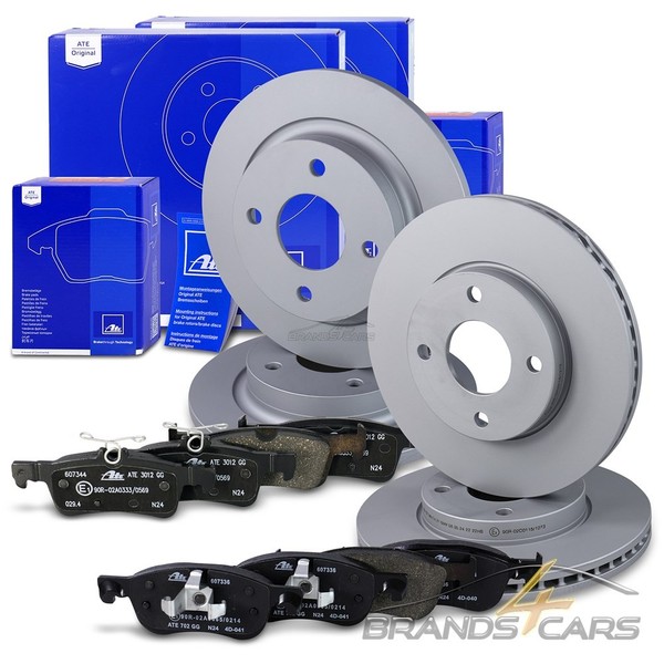 ATE Bremsscheiben Ø262/253 +BremsbelÄGe Satz Vorne+Hinten FÜR Ford Fiesta 7-image