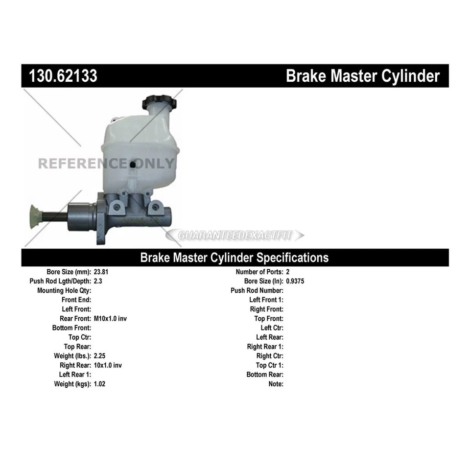 Cilindro maestro de freno centrado TCP para Chevy Classic Malibu Foto 3 de 3