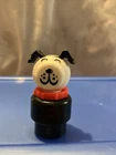 Fisher Price Little People Dog Red Collar Plastic 2” Vintage