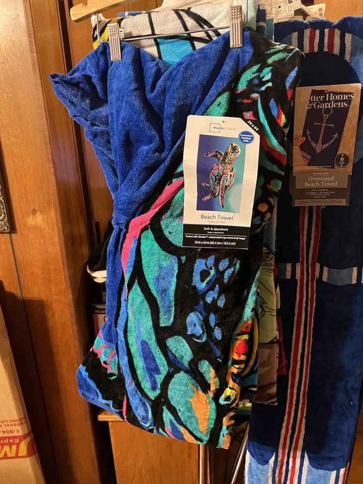 Toalla de playa Mainstay tamaño 34x64 Foto 3 de 4