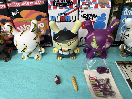 Kidrobot 9 Dunny LOT Mixed Series * Simpsons * South Park * Warhol * Fat Cap * - Picture 3 of 10