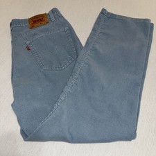 Levi  s 505 Straight Leg Blue Corduroy Pants Men's 36x30 Great Used Condition
