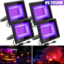 4Pcs UV Black Light 100W Bar UV LED Stage Blacklight Party DJ Club Halloween