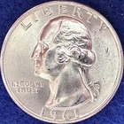 1961-D Washington Silver Quarter Nice Ch BU++