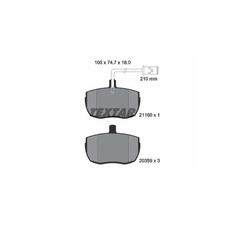 Plaquette de frein Rover 2300