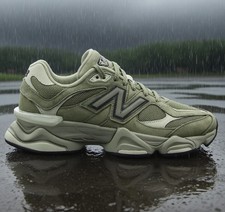 New Balance 9060 Unisex Sneakers, Dark Olive Green U9060ZGD, Running Shoes