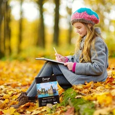 Mixed Media Paper Sketchbook, A4 (8.26" X 11.69"), 60 Sheets/Each, 2 Pads