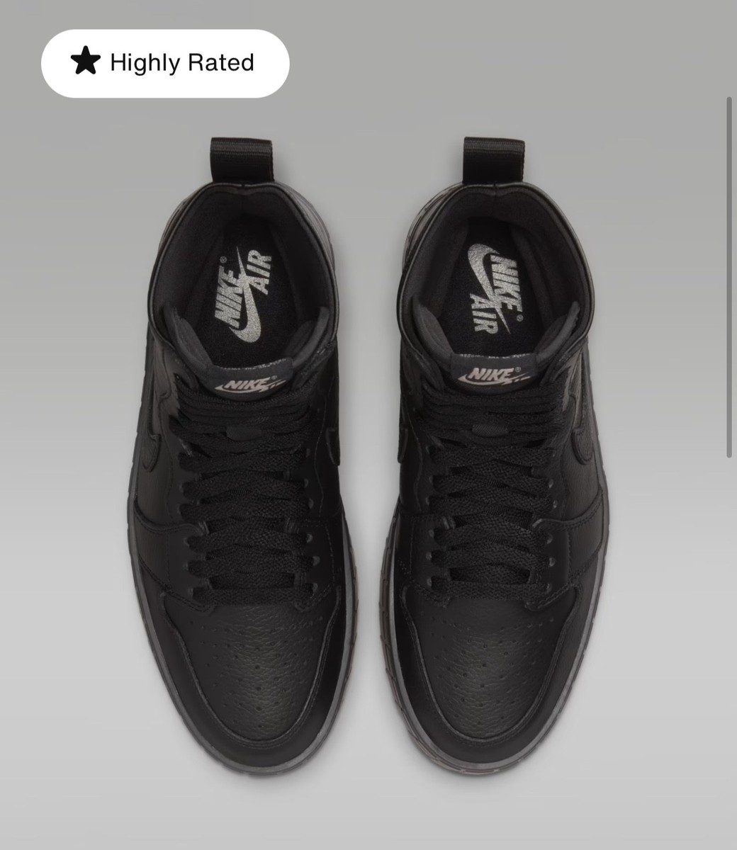 Nike Air Jordan 1 Brooklyn Platform Black Women's Boots US 5.5 | eBay