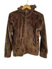 PATAGONIA Women's Brown Hooded Fleece Full Zip Jacket Medium
