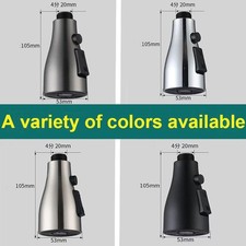 Kitchen Faucet Sprayer Head 3 Mode Pull Out Replacement 1/2" ABS Sink Nozzle