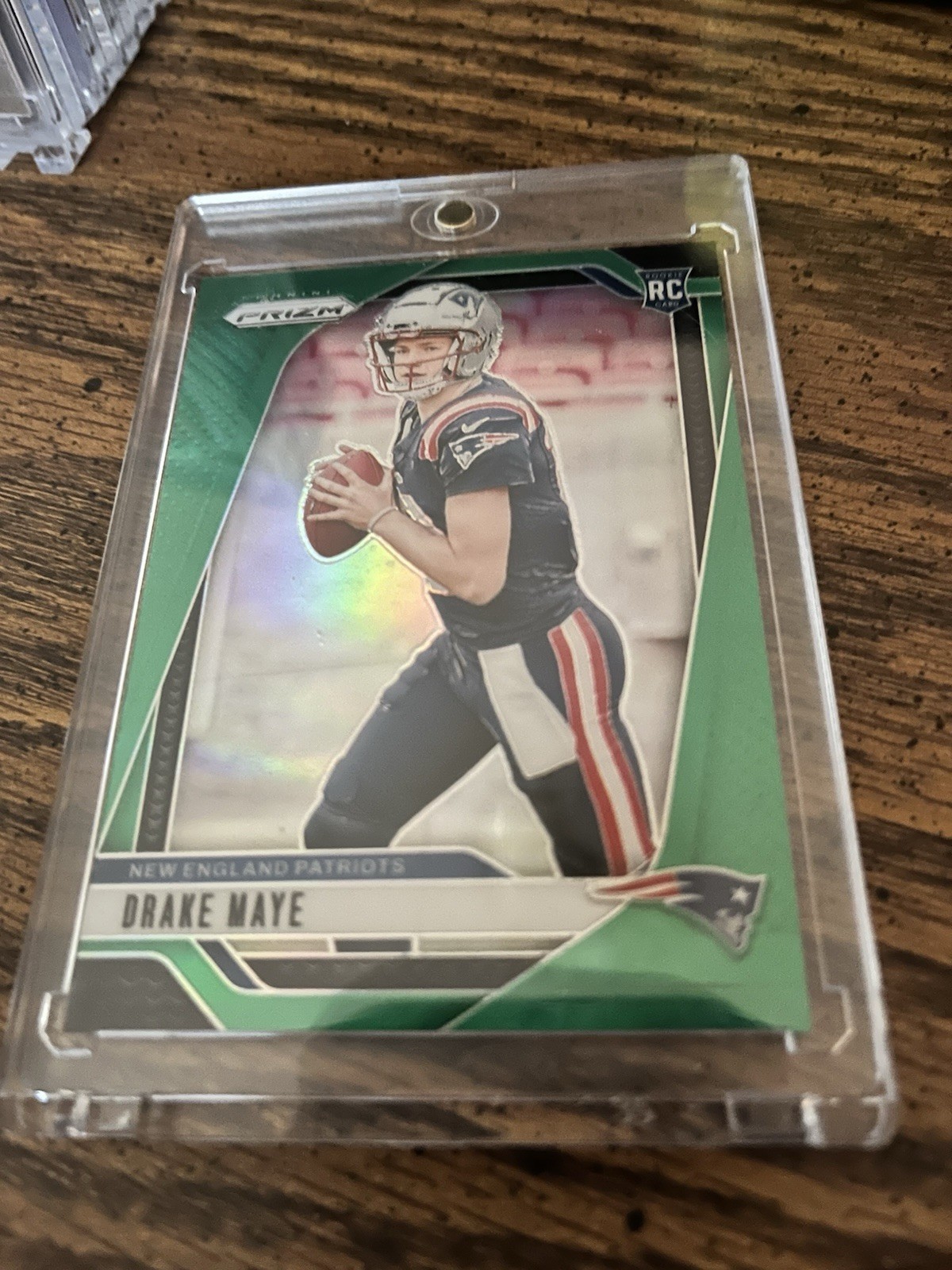 2024 Panini Prizm - Rookies Drake Maye #329 Green Prizm (RC)