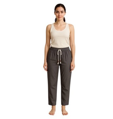 NWT Hem & Thread Gray Drawstring Pants, Size Small