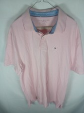 Polo Tommy Hilfiger XL rosa vestibilità regolare manica corta logo bottoni