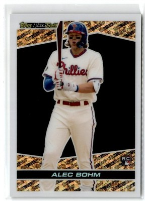 2021 Topps Chrome Black Gold Rooie Alec Bohm Rookie Phillies #BGC-24