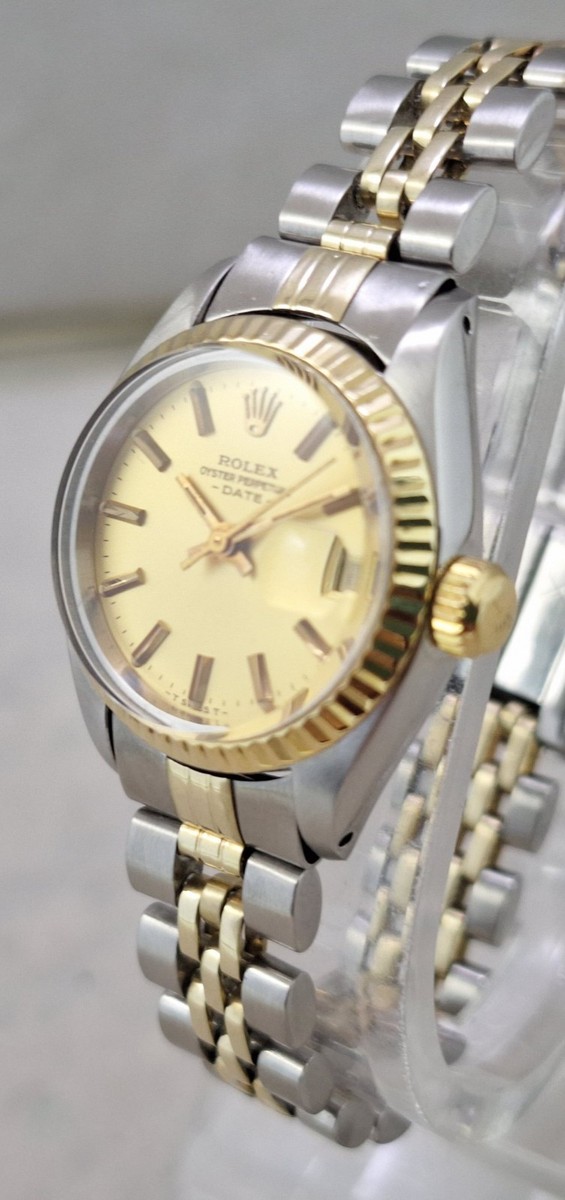 Rolex Oyster Perpetual Date 14k/ss Gold/ss Watch Jubilee