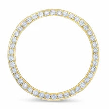 2CT BEAD NATURAL DIAMOND BEZEL 18KY FOR ROLEX 36MM DATEJUST 16248 16253 16263