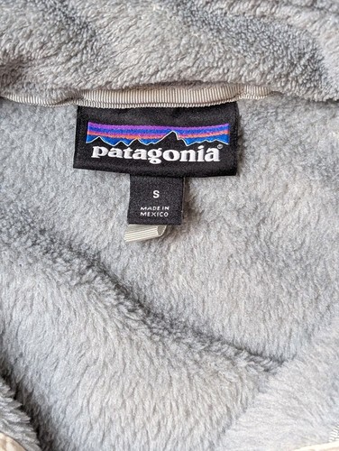 Patagonia Women’s Small Gray Re-Tool Snap-T Pullover Polartec Mock Neck Fleece - Picture 5 of 13