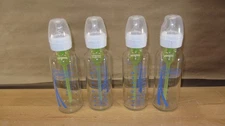Dr. Brown's Natural Flow Anti-Colic Narrow Glass Baby Bottle 8 oz (4PK)