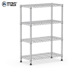 Höhenverstellbares Chromregal Küchenregal Wohnzimmerregal Lager Garage Keller