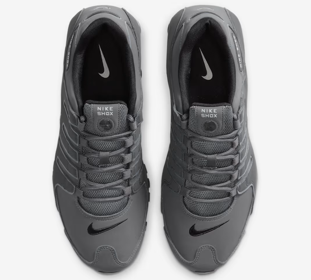 Nike Shox NZ Shoes Dark Grey Anthracite Black Metallic Iron Men's