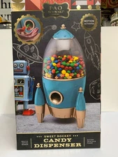 FAO Schwarz Sweet Rocket Candy Dispenser, TEAL Brand NEW!