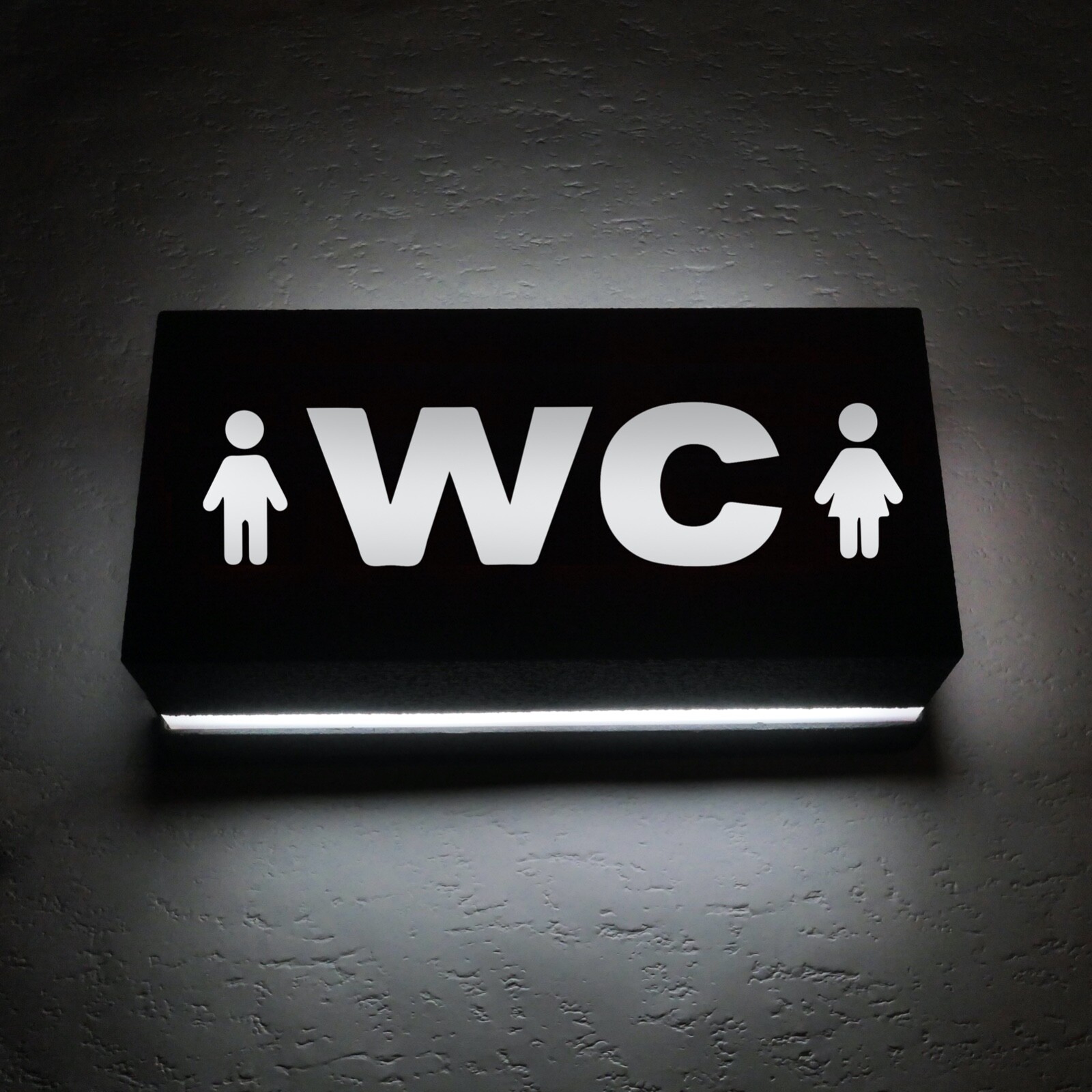 Wallsconce light LED pour WC et couloir applique murale design noir