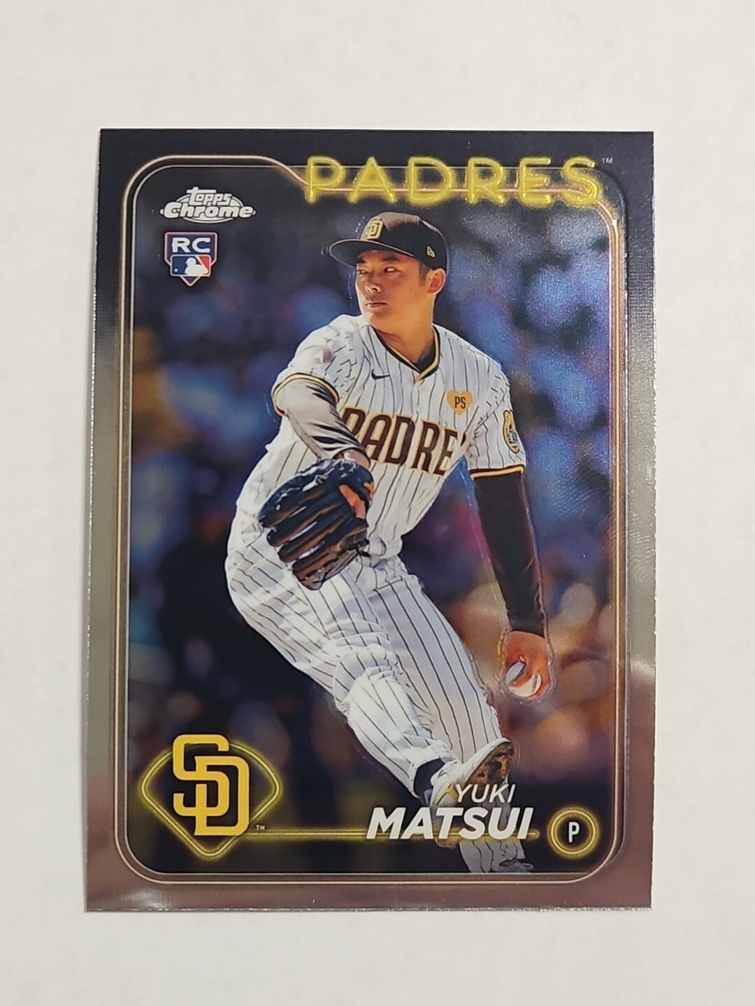 2024 Topps Chrome #116 Yuki Matsui RC San Diego Padres Baseball Trading Card