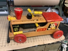 Vintage Playland Lines - Wood Train - OH-5 w/ working whistle - RIDE ON