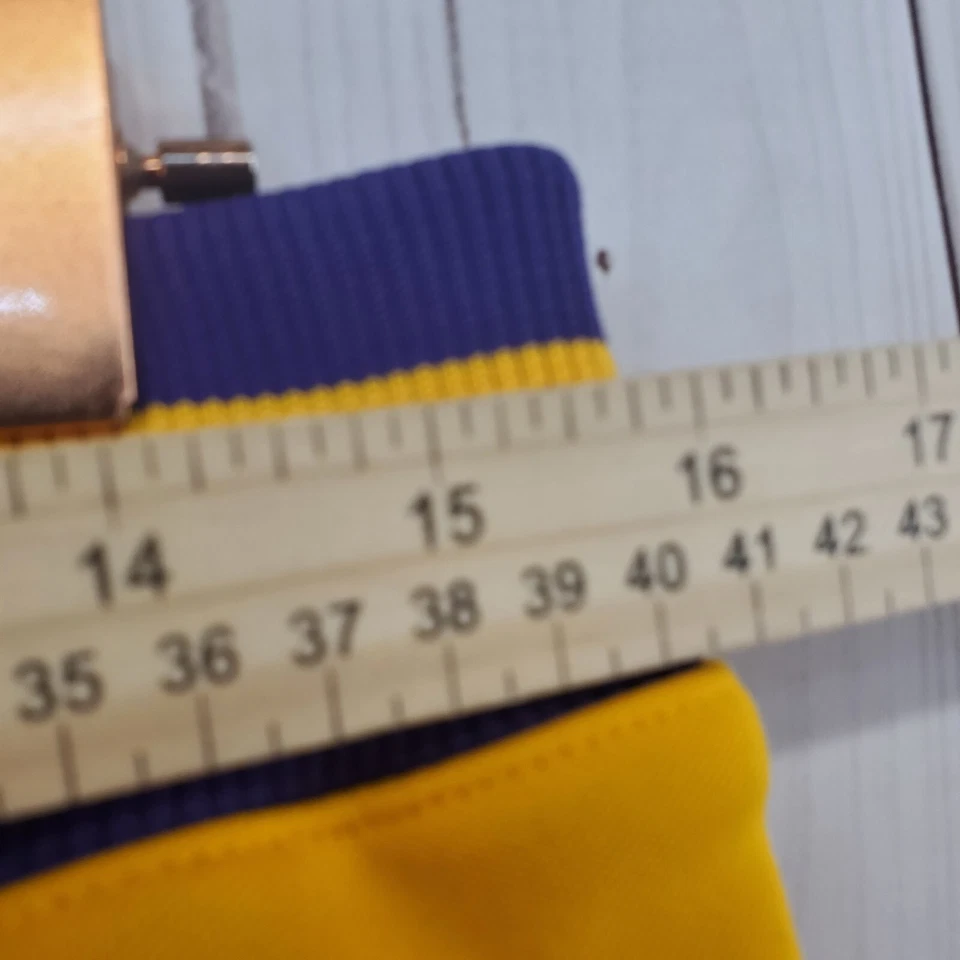 Pantalones de baloncesto LA Lakers XL para mujer amarillo púrpura Nike Team 57 dorado vintage Foto 3 de 4