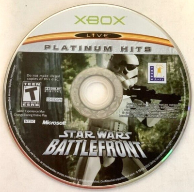 Star Wars: Battlefront PLATNIUM HITS Microsoft Original Xbox 2004 - DISC ONLY
