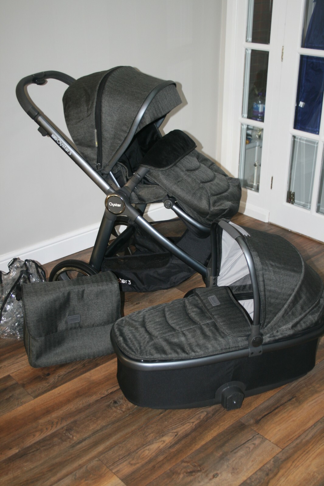 oyster 2 pram wolf grey