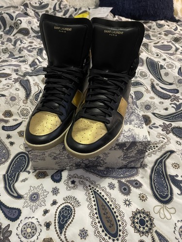 SAINT LAURENT Black / Gold SL/10H High 