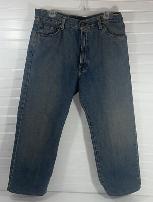 RL Polo Jeans Co Men Relaxed Fit Jeans Tag 36x30 Measured 36x26 Style8017YAX1944