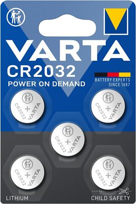 VARTA Batterien Knopfzellen CR2032, 20 Stück, Power on Demand, Lithium, 3V