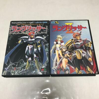 Langrisser I & II Set Mega Drive MD Genesis Used Japan Boxed Tested Working