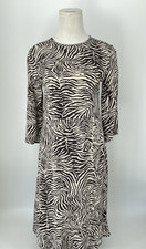 SAMSOE SAMSOE Kleid Midikleid Animal-Print Zebra Beige, Braun Gr.S 34/36 NP150€