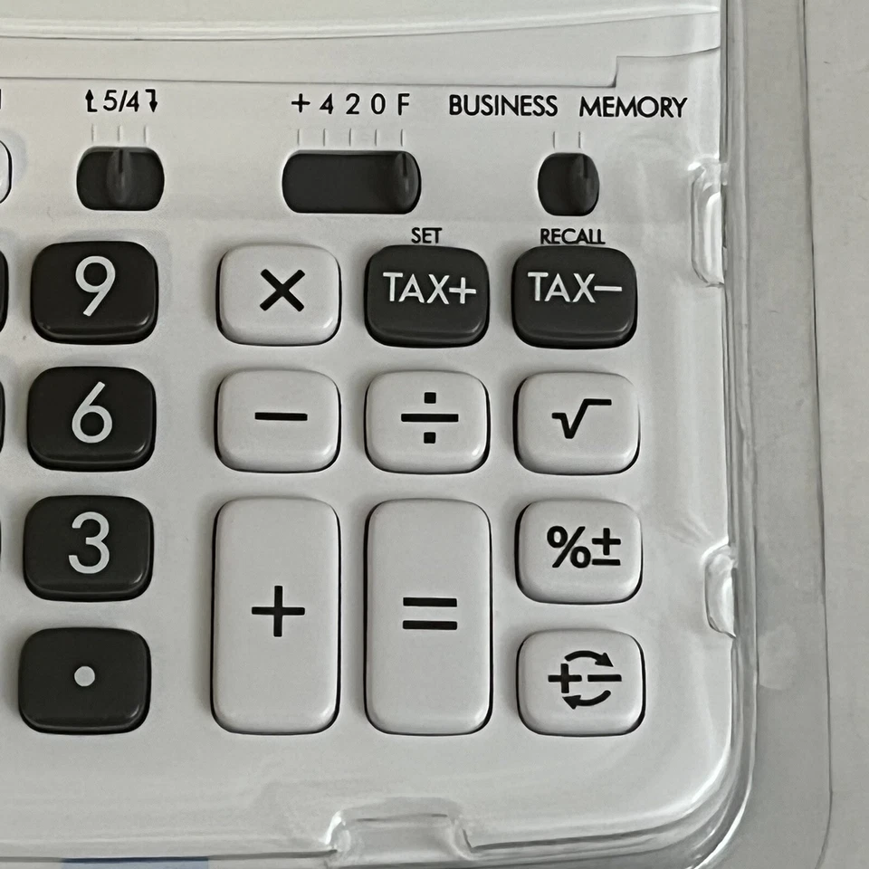 Canon TX – 220TSII Desktop 12 Digit Calculator￼ Solar Imperfect Package - Image 3 of 4