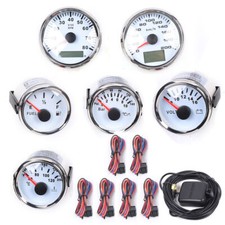 Universal 6 Gauge Kit Gps Speedometer Fit Car Marine Boat Truck Yacht Waterproof