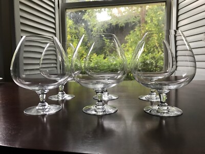 1990 ~ Orrefors Brandy Snifter ~ Swedish Fine Crystal ~ Etched Hallmark