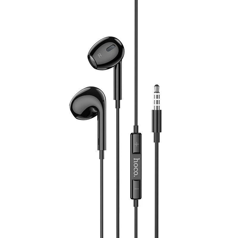 Hands Free Hoco M1 Max Original Crystal Earphones Stereo 3.5mm