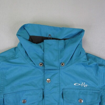 Oakley Jacket Womens Medium Blue Teal Ski Snowboard Full Zip