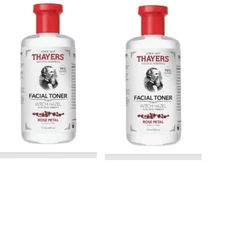 Thayers AlcoholFree Rose Petal Witch Hazel Facial Toner -Bundle Of 2 Bottles