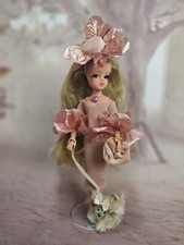  Sindy doll pink outfit & necklace & dog.UK seller.Handmade.OOAK