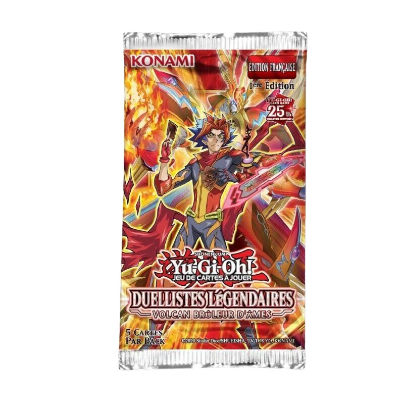 Konami Yu-Gi-Oh! Duellistes Légendaires: Volcan Brûleur d'Âmes Paquet Booster - 5 Cartes
