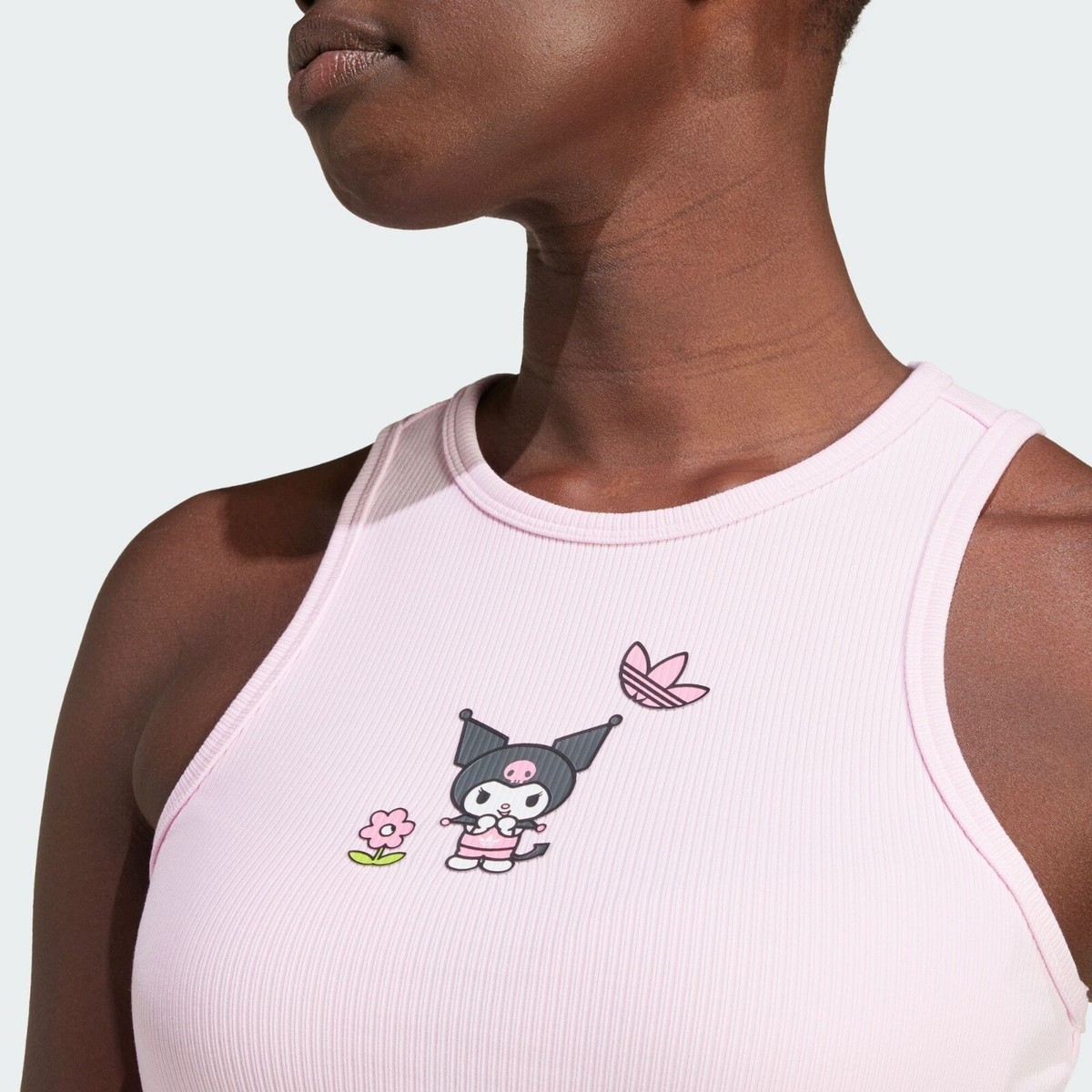 正品 adidas X HELLO KITTY KUROMI GRAPHIC BABY TEE Tシャツ アディダス アディダス オリジナルス × ハローキティ クロミ
