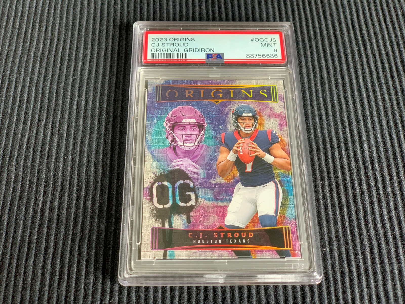 2023 PANINI ORIGINS CJ/C J STROUD *ORIGINAL GRIDIRON PSA 9 MINT* TEXANS