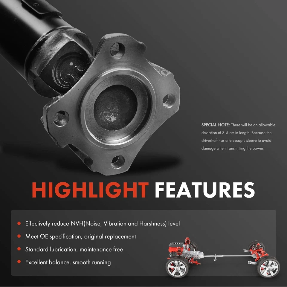 Реквизитный вал заднего привода в сборе для Ford Escape 08-12 Mercury Mariner 4WD - Изображение 4 из 4