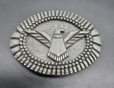 Tribal Native People Pewter Metal BELT BUCKLE Vtg 1994 EGE